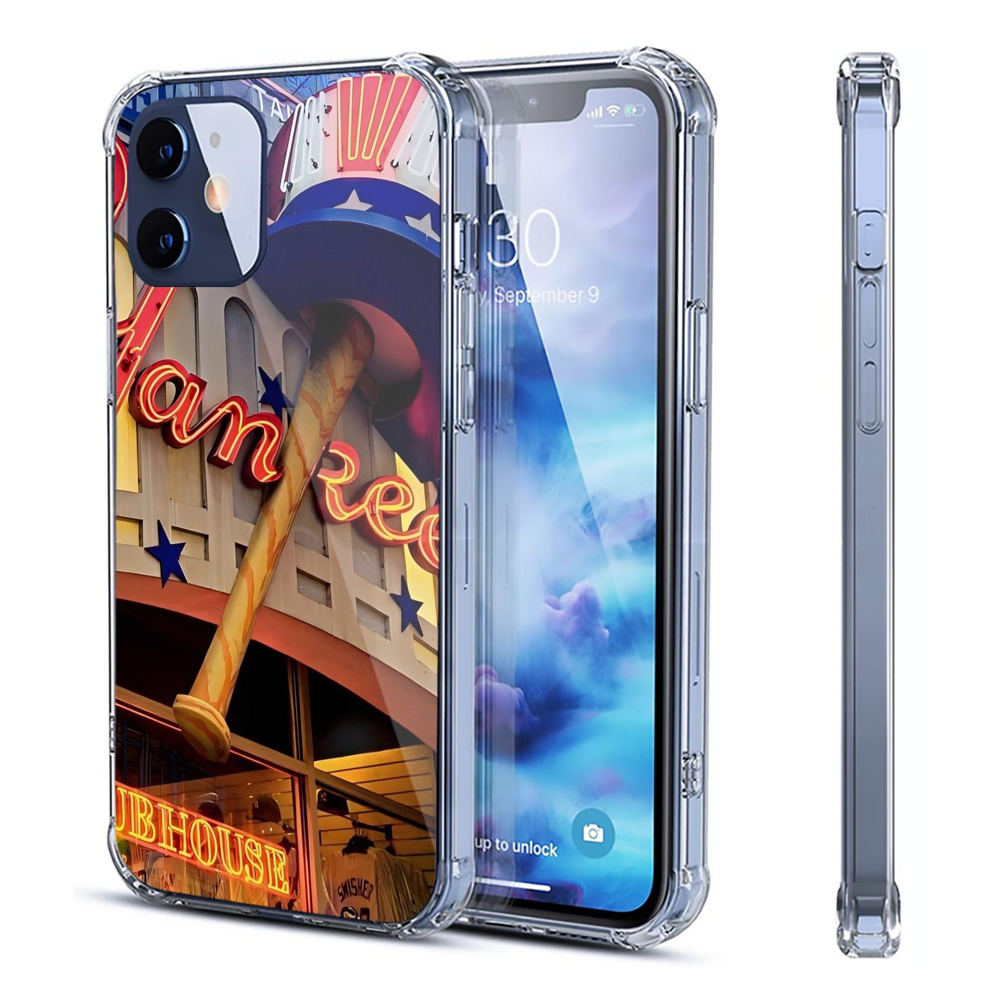 New York Yankees 178 Clear IPhone 12 Case – Soft TPU With UV Print – Enhanced Drop Protection, Precise Fit, Anti-Fingerprint, Customizable Design, Scratch-Resistant, Yellow-Resistant